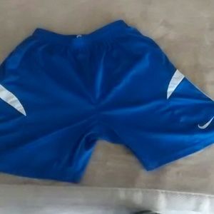 Blue nike shorts